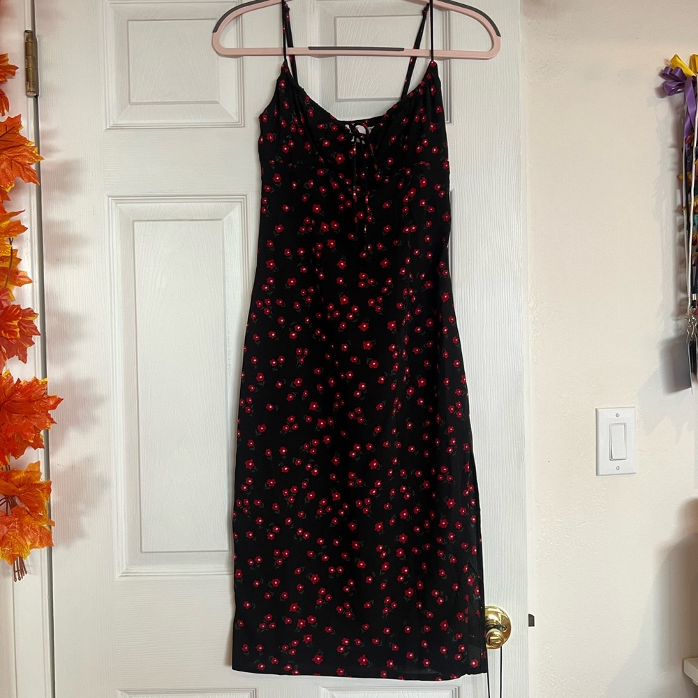 Princess Polly Black Midi Dress